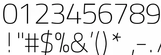 TitilliumText22L-1wt Font OTHER CHARS