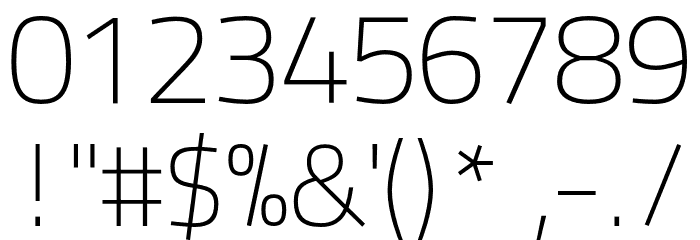 TitilliumText22L-1wt Font OTHER CHARS