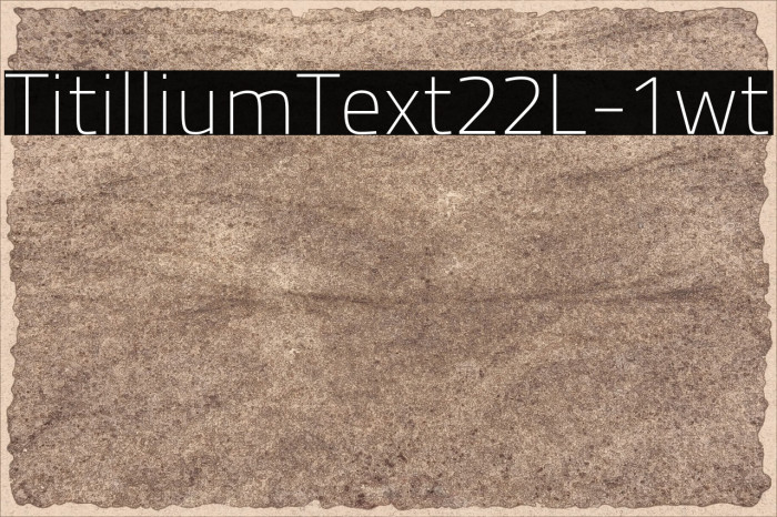 TitilliumText22L-1wt Font examples