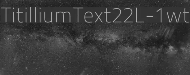 TitilliumText22L-1wt Font examples