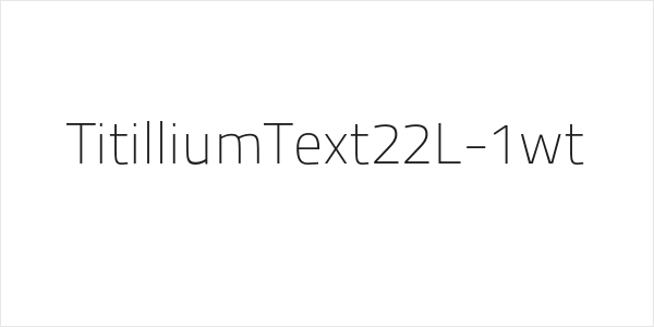 TitilliumText22L-1wt Logo