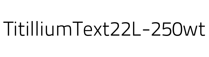TitilliumText22L-250wt  Fuentes Gratis Descargar