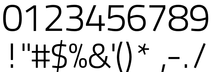 TitilliumText22L-250wt Font OTHER CHARS
