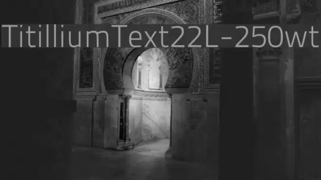 TitilliumText22L-250wt Font examples