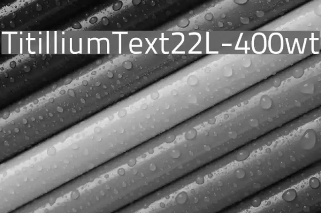 TitilliumText22L-400wt Font examples