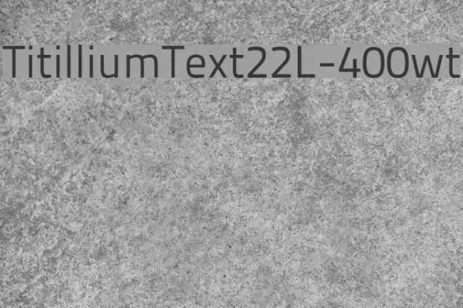 TitilliumText22L-400wt Font examples