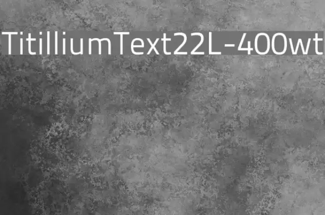 TitilliumText22L-400wt Font examples