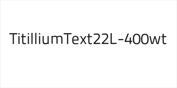 TitilliumText22L-400wt Logo