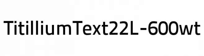 TitilliumText22L-600wt  免费字体下载