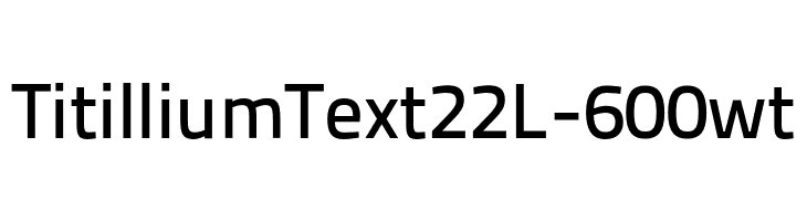 TitilliumText22L-600wt  Frei Schriftart Herunterladen