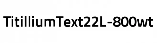 TitilliumText22L-800wt  नि: शुल्क फ़ॉन्ट्स डाउनलोड