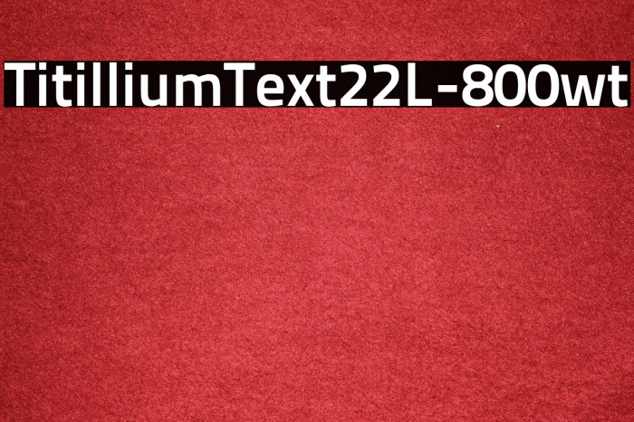 TitilliumText22L-800wt Font examples