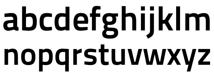 TitilliumText22L-800wt Font LOWERCASE