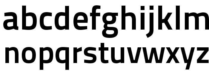 TitilliumText22L-800wt Font LOWERCASE