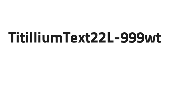 TitilliumText22L-999wt Logo