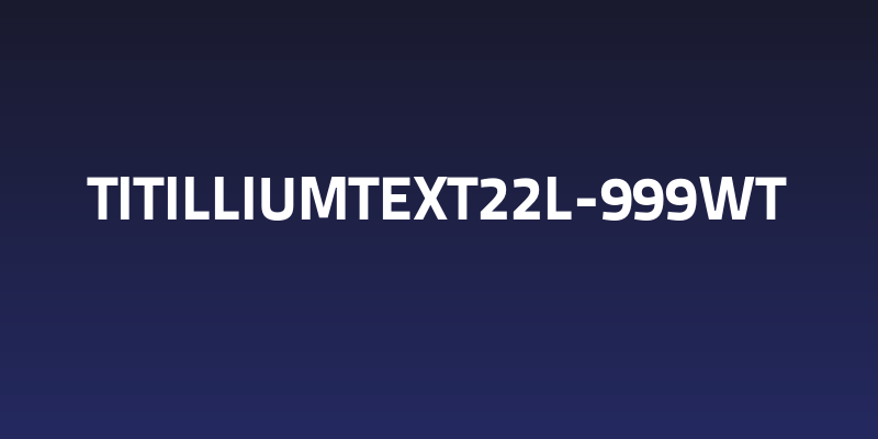 TitilliumText22L-999wt Social Header