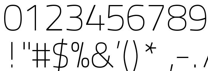 TitilliumText25L-1wt Font OTHER CHARS