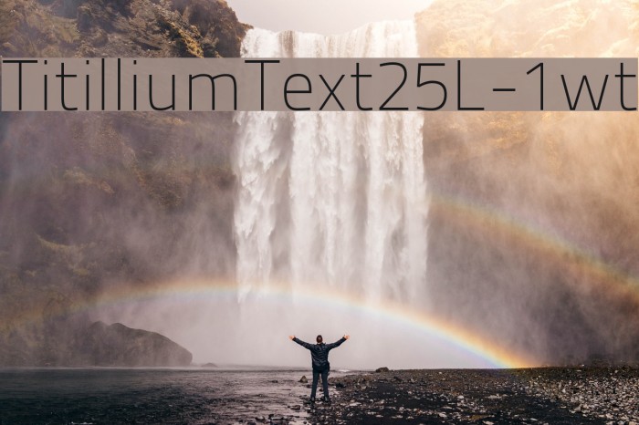 TitilliumText25L-1wt Font examples