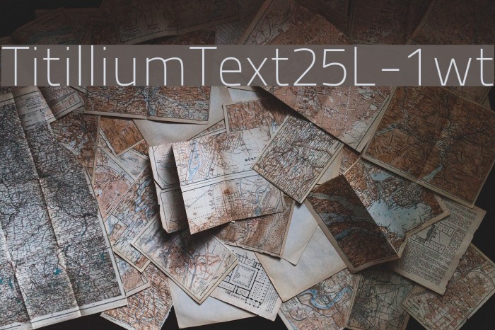 TitilliumText25L-1wt Font examples