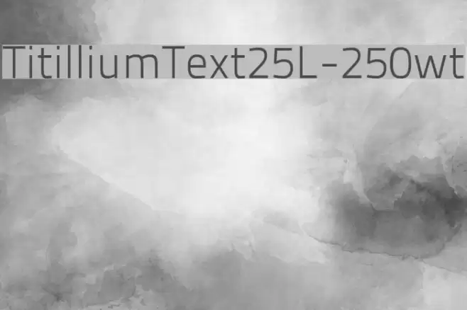 TitilliumText25L-250wt Font examples