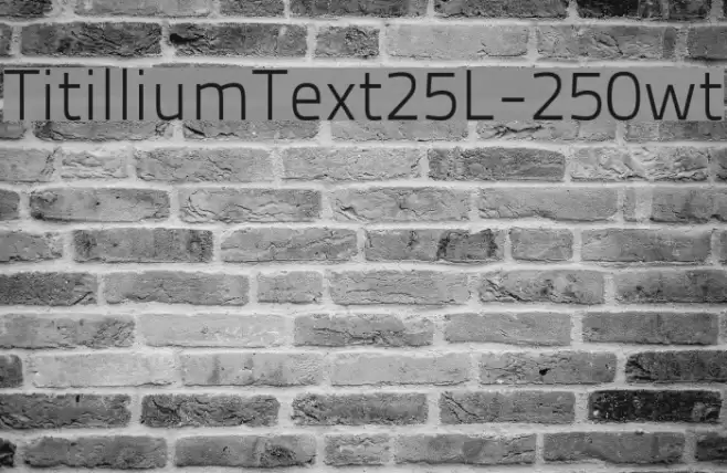 TitilliumText25L-250wt Font examples