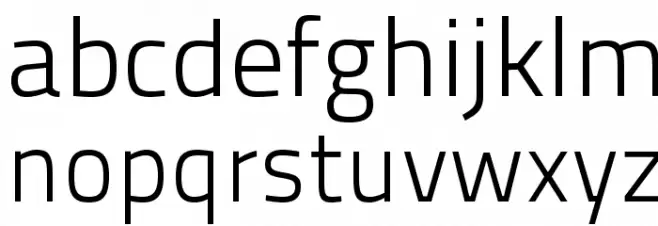 TitilliumText25L-250wt Schriftart Kleinbuchstaben