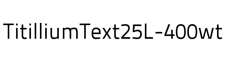 TitilliumText25L-400wt Font