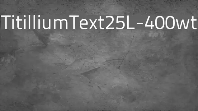 TitilliumText25L-400wt Font examples