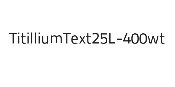TitilliumText25L-400wt Logo