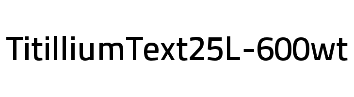 TitilliumText25L-600wt Font