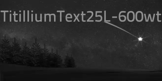 TitilliumText25L-600wt Font examples