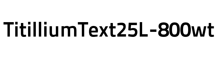 TitilliumText25L-800wt Font