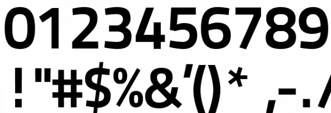 TitilliumText25L-800wt Font OTHER CHARS