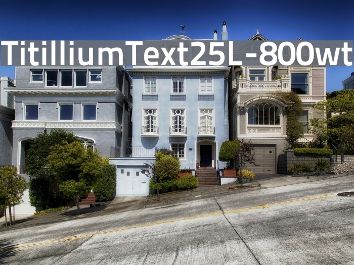TitilliumText25L-800wt Font examples