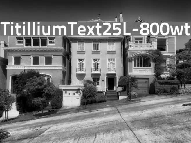 TitilliumText25L-800wt Font examples