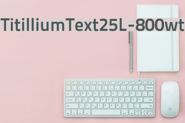 TitilliumText25L-800wt Font examples