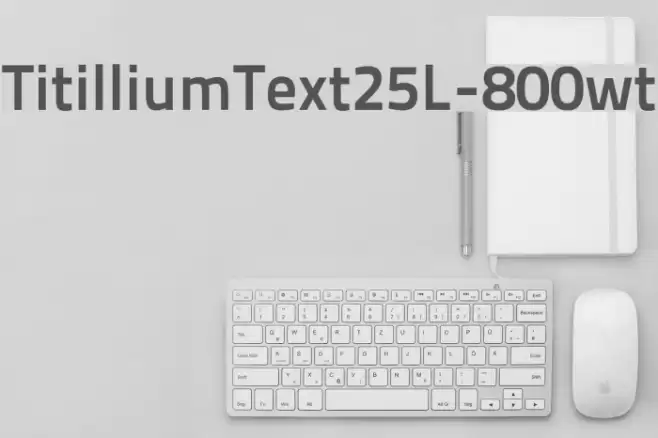TitilliumText25L-800wt Font examples