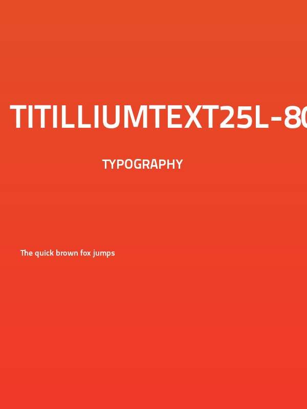 TitilliumText25L-800wt Poster