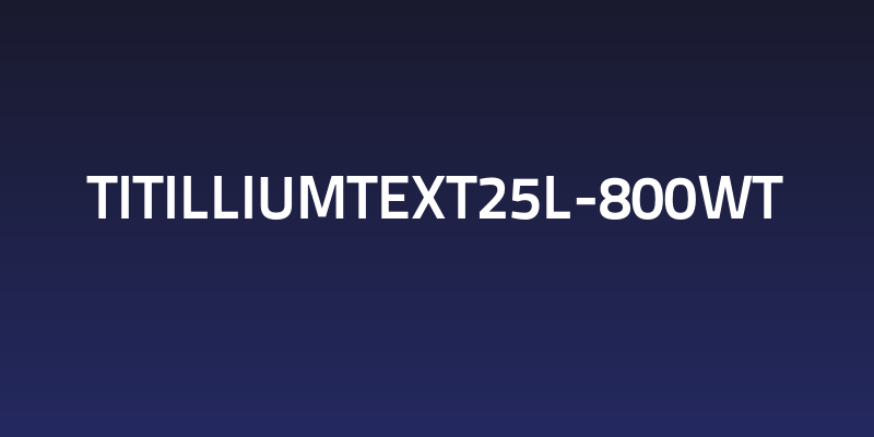 TitilliumText25L-800wt Social Header