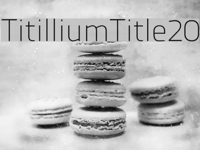 TitilliumTitle20 Font examples