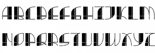 Title 20 Regular 字体 大写