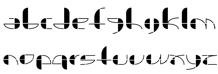 Title 20 Regular Font LOWERCASE