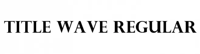 Title Wave Regular  Frei Schriftart Herunterladen