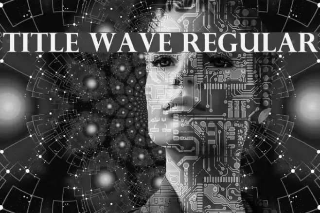 Title Wave Regular Font examples