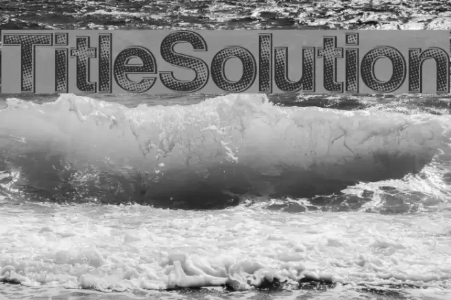 TitleSolution Font examples