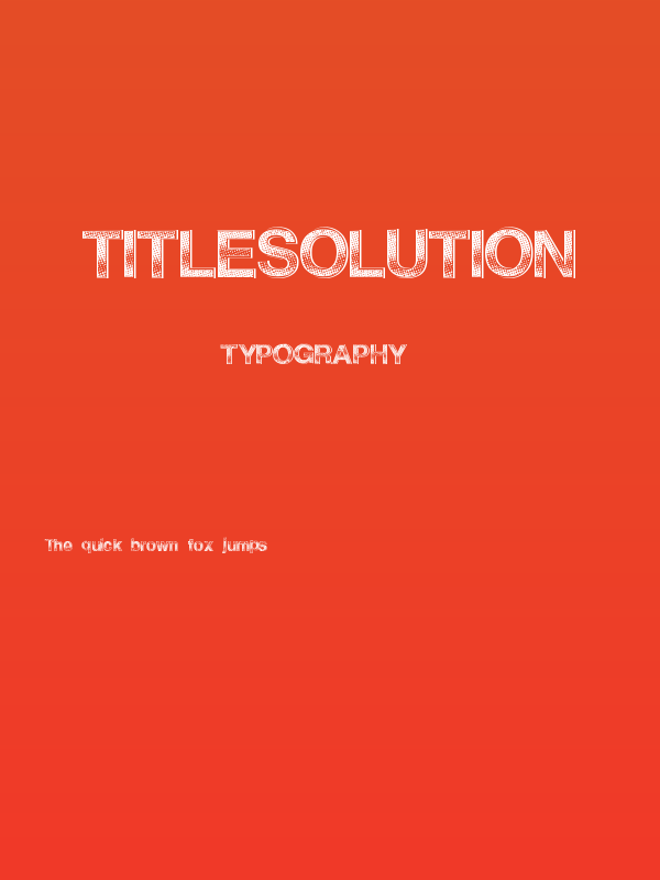 TitleSolution Poster