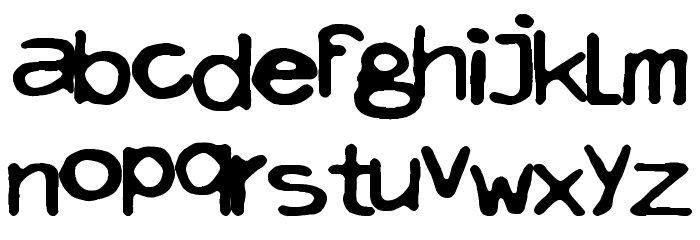 Tito Yayo Rules Font LOWERCASE