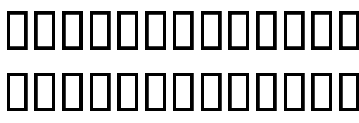 Titr Fancy Font LOWERCASE