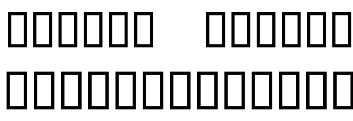 Titr Old Font LOWERCASE