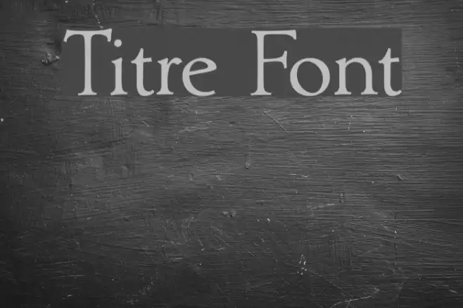Titre Fonte examples
